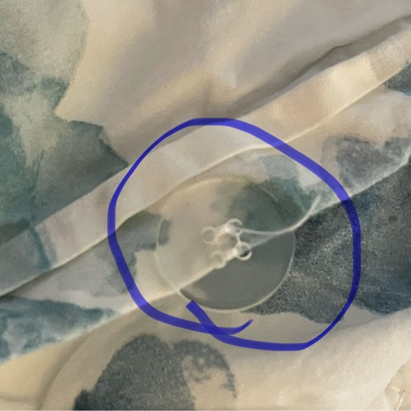 Pottery barn king duvet set Floral Blue and White - Picture 5 of 10